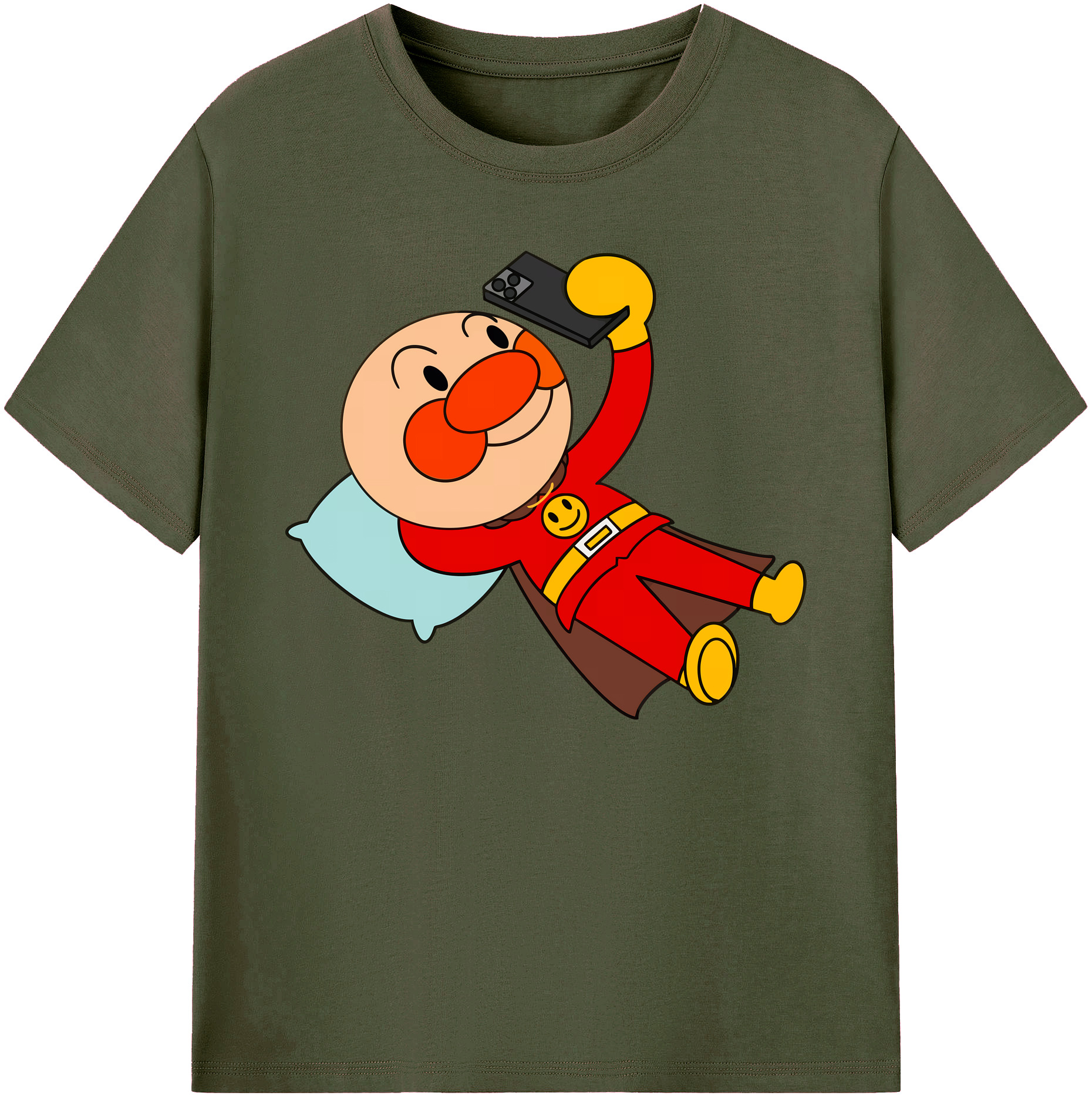 （画像用） アンパンマン Anpanman 綿100％ メンズ半袖Tシャツ｜肌触りやわらか＆通気性